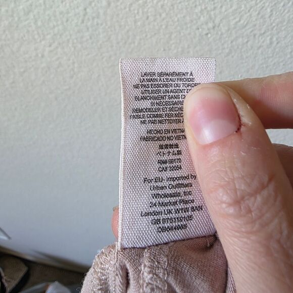 Free People We The Free Love Me Faux Wrap Tan Top Medium - Picture 6 of 8